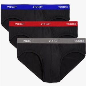 2(X)IST Men's Micro Speed Dri No Show Brief 3-Pack, Multi, Size Small, NWT